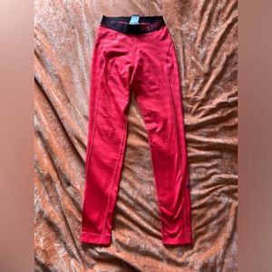 Nike pro red with stripes leggings size XS [A-30]